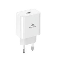 Зарядний пристрій RivaCase 1xUSB Type-C PD 20 Вт white (PS4101 W00 (White))