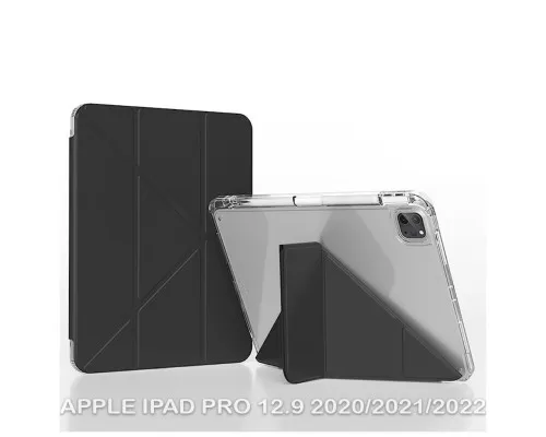 Чохол до планшета BeCover Ultra Slim Origami Transparent Apple iPad Pro 12.9 2020/2021/2022 Black (711694)