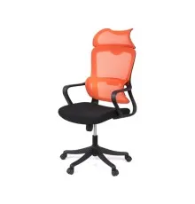 Офісне крісло Аклас Доріан BL TILT Помаранчевий (K-09 Orange OS-3000 Black) (00144001)