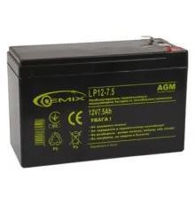 Батарея до ДБЖ Gemix 12В 7.5 Ач (LP12-7.5)