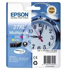 Картридж Epson 27XL WF-7620 Bundle (C,M,Y) XL (C13T27154020/C13T27154022/C13T27154012)