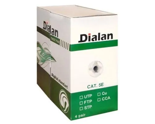 Кабель сетевой Dialan FTP 305м КНПЭп 4*2*0,50 [СU] cat.5e, внеш., проволка 1,2мм (03562)