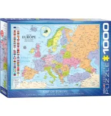 Пазл Eurographics Мапа Європи 1000 елементів (6000-0789)