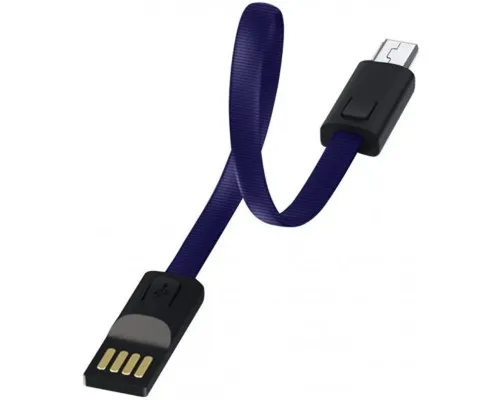 Дата кабель USB 2.0 AM to Micro 5P 0.22m blue ColorWay (CW-CBUM022-BL)