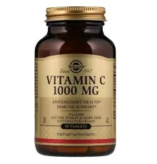 Вітамін Solgar Вітамін С, Vitamin C, 1000 мг, 90 таблеток (SOL-03275)