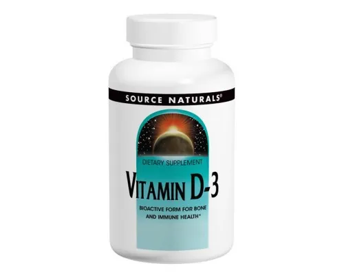 Вітамін Source Naturals Вітамін D-3 2000IU, 100 капсул (SN2144)