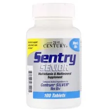 Мультивітамін 21st Century Мультивітаміни і Мультімінерали для Чоловіків 50+, Sentry, S (CEN-27540)