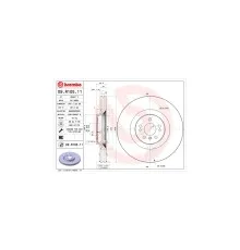 Тормозной диск Brembo 09.R105.11