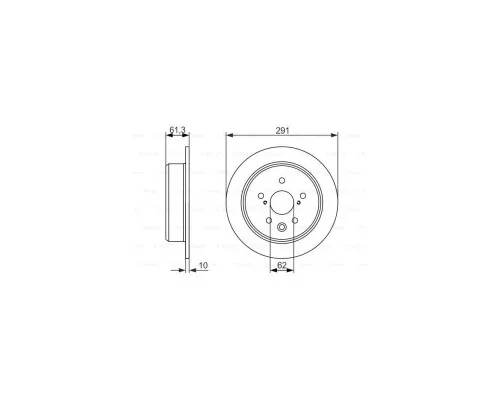 Тормозной диск Bosch 0 986 479 657