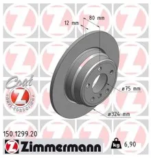 Тормозной диск ZIMMERMANN 150.1299.20