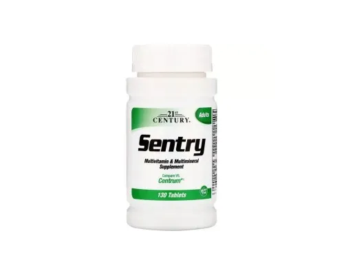 Витаминно-минеральный комплекс 21st Century Мультивитаминная и мультиминеральная добавка, Sentry, 130 (CEN-22380)