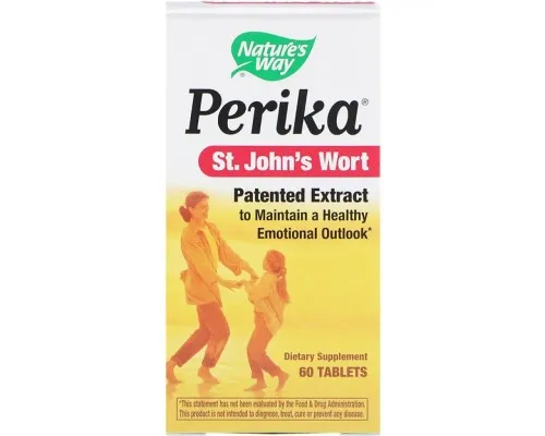 Травы Natures Way Экстракт Зверобоя, Perika, St. Johns Wort, 60 таблеток (NWY06560)