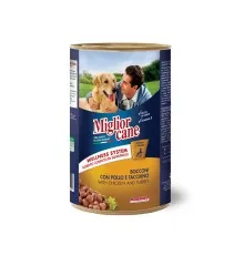 Консерви для собак Migliorcane зі шматочками курки та індички 1250 г (8007520011549)