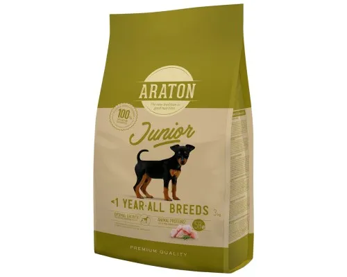 Сухой корм для собак ARATON Junior All Breeds 3 кг (ART45962)