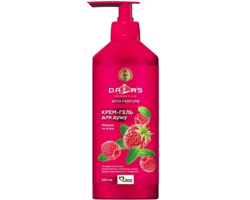 Гель для душу Dalas Cosmetics Малина та м'ята 500 г (4823128000235)