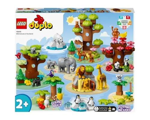 Конструктор LEGO DUPLO Town Дикі тварини світу 142 деталей (10975)