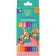Карандаши цветные Cool For School Pastel Премиум, двухсторонние, трехгранные, 24 цвета (CF15187)