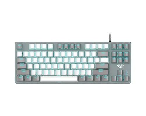 Клавиатура Aula F3287 Keycap KRGD Blue USB UA White/Grey (6948391240688)