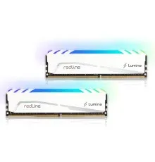 Модуль пам'яті для комп'ютера DDR4 64GB (2x32GB) 3600 MHz Redline Lumina RGB White Mushkin (MLB4C360JNNM32GX2)