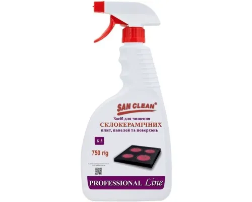 Средство для чистки стеклокерамики San Clean Prof Line 750 г (4820003544679)