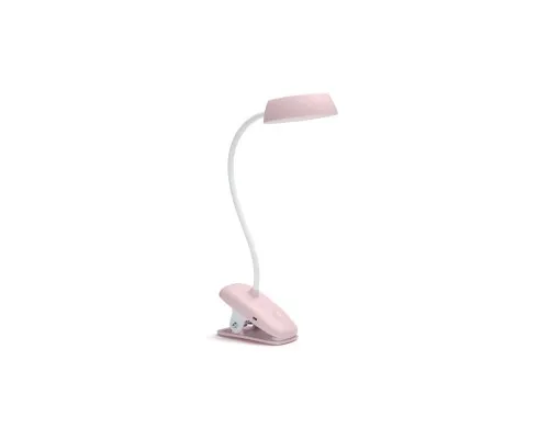 Настольная лампа Philips LED Reading Desk lamp Donutclip 3W, 4000K, 1200mAh (Lithium battery), рожевий (929003179627)