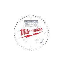 Диск пильний Milwaukee пиляльний PFTE 160х20х2,2мм, 48 зуб. (4932471291)
