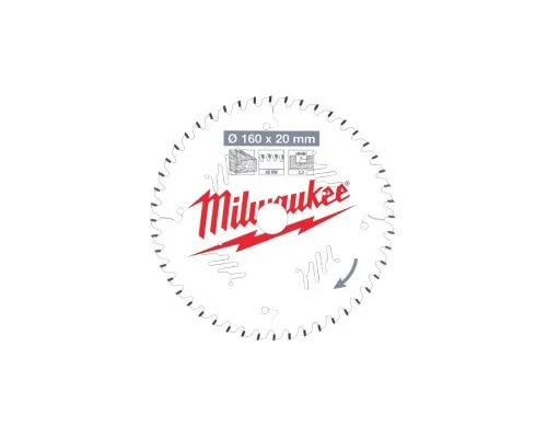 Диск пильный Milwaukee пильный PFTE 160х20х2,2мм, 48 зуб. (4932471291)