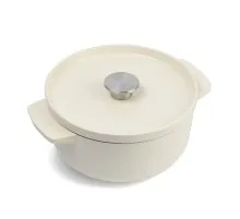 Кастрюля KitchenAid чавунна з кришкою 3,3 л Мигдалевий крем (CC006056-001)