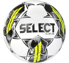 М'яч футбольний Select FB Club DB v23 білий, сірий Уні 4 (5703543316045)