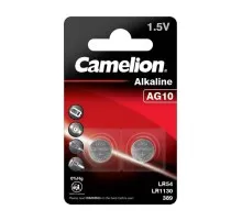 Батарейка AG10 / LR54 Alkaline * 2 Camelion (AG10-BP2)