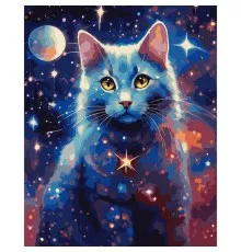 Картина по номерам Santi Магический кот 40*50 металл. краски (954834)