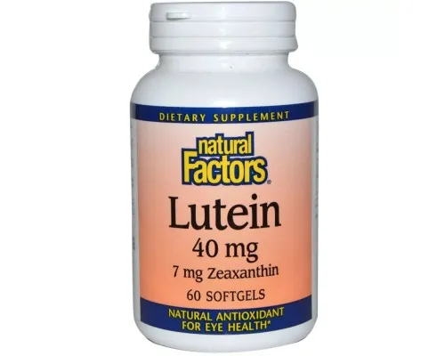 Антиоксидант Natural Factors Лютеїн 40 мг, Lutein, 60 гелевих капсул (NFS-01035)