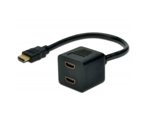 Кабель мультимедійний HDMI F to 2xHDMI M Digitus (AK-330400-002-S)