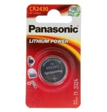 Батарейка Panasonic CR 2430 * 1 LITHIUM (CR-2430EL/1B)