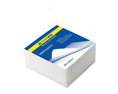 Папір для нотаток Buromax White JOBMAX 80х80х20мм, glued (BM.2206)
