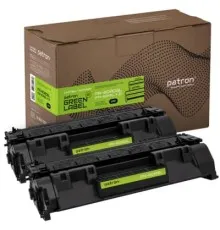 Картридж Patron HP LJ CF280A GREEN Label (DUAL PACK) (PN-80ADGL)