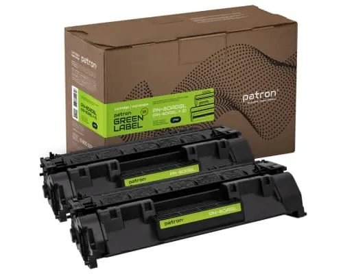 Картридж Patron HP LJ CF280A GREEN Label (DUAL PACK) (PN-80ADGL)