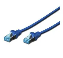 Патч-корд Digitus 3м, cat.5e, SF-UTP, AWG 26/7, blue (DK-1531-030/B)