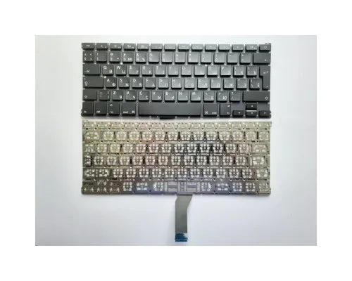 Клавиатура ноутбука Apple Macbook Air 13.3 A1369(2011+),A1466 черная,подсв (A46036)