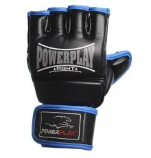 Рукавички для MMA PowerPlay 3058 M Black/Blue (PP_3058_M_Black/Blue)