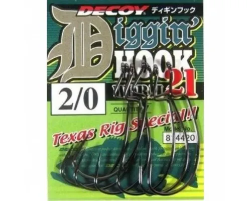 Гачок Decoy Worm21 Digging Hook 4/0 (5 шт/уп) (1562.02.54)