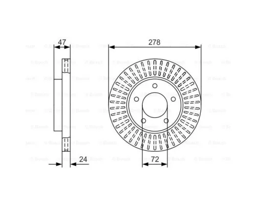 Тормозной диск Bosch 0 986 479 A52