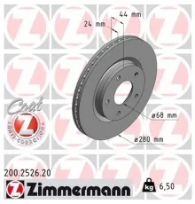 Тормозной диск ZIMMERMANN 200.2526.20