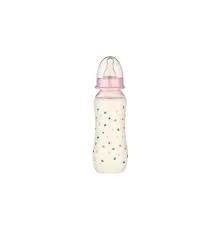 Пляшечка для годування Baby-Nova Droplets, 240 мл, Рожева (3960075)