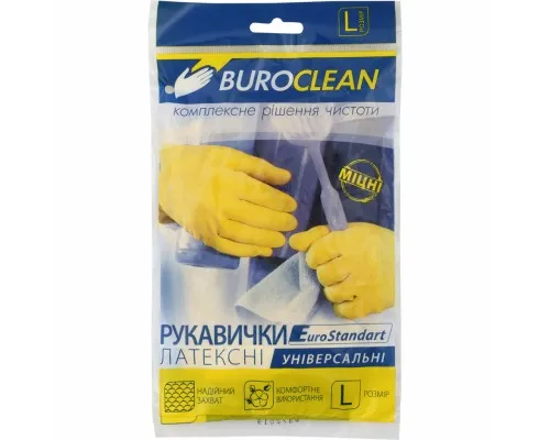 Перчатки хозяйственные Buroclean размер L 1 пара (4823078930743)