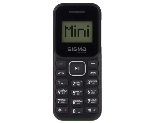 Мобільний телефон Sigma X-style 14 MINI Black-Green (4827798120729)