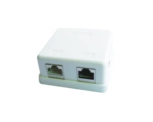 Компютерна розетка Cablexpert RJ45x2 FTP, cat.5e (NCAC-HS-SMB2)