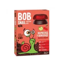 Мармелад Bob Snail Яблуко Вишня в чорному шоколаді 54 г (4820219340928)
