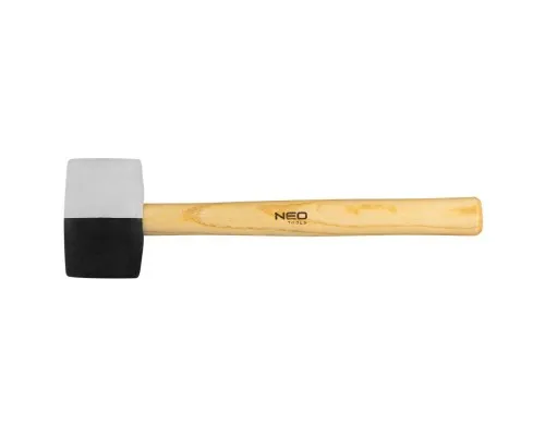 Киянка Neo Tools гумова, 450г, рукоятка деревяна (25-067)