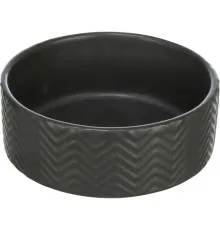 Посуд для собак Trixie Миска керамічна 400 мл/13 см (чорна) (4011905250205)